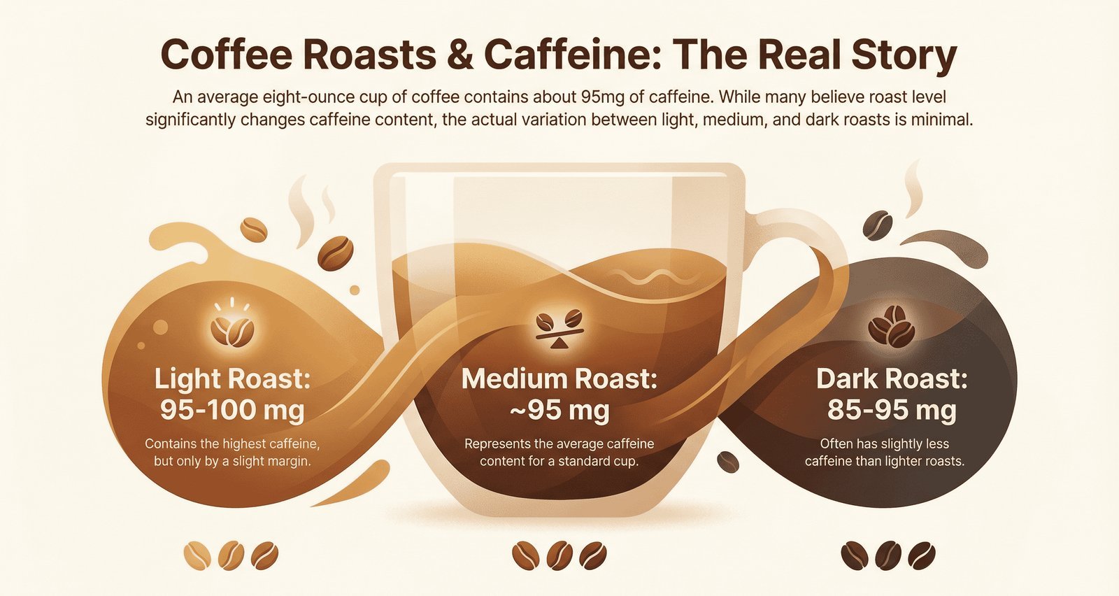 Digital scale measuring medium roast coffee grounds for a precise home brew.