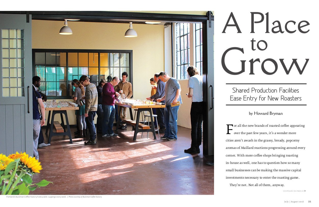 Planning the layout and equipment for a new coffee roasting business facility.