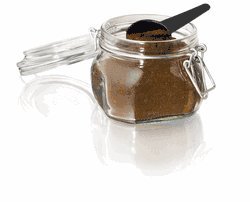 A visual comparison showing the difference between fresh and stale ground coffee.