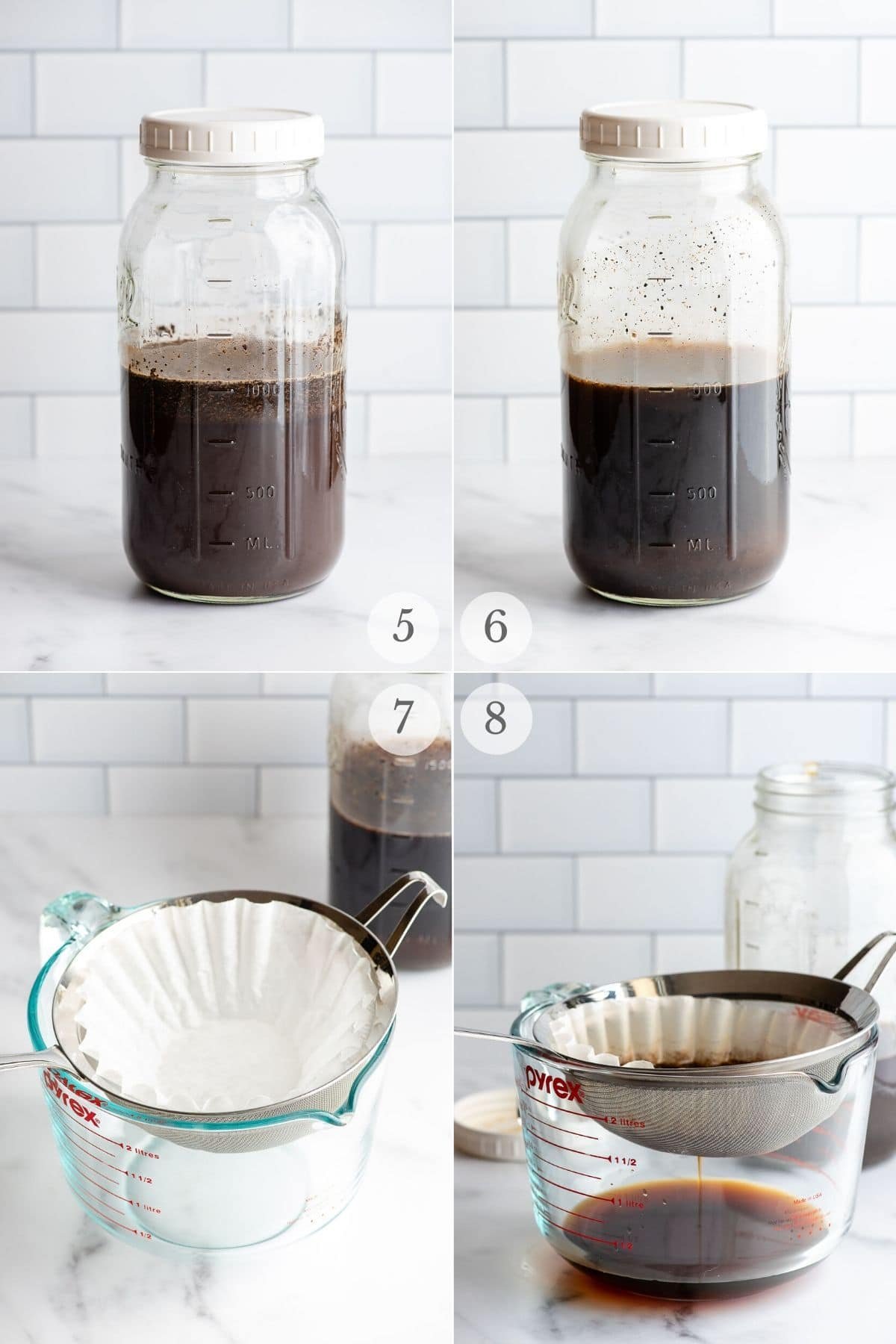 A glass of rich dark cold brew coffee showing successful extraction and smooth texture.