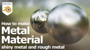 Polished metallic spheres showcasing realistic material textures for high-quality 3D rendering projects.