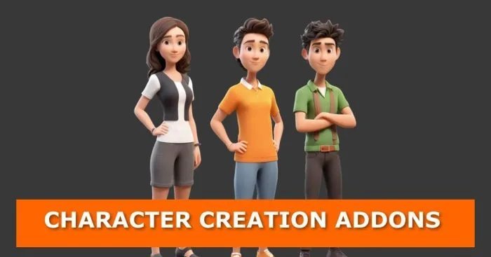 A professional 3D artist workspace featuring a character model inside Blender on the monitor.