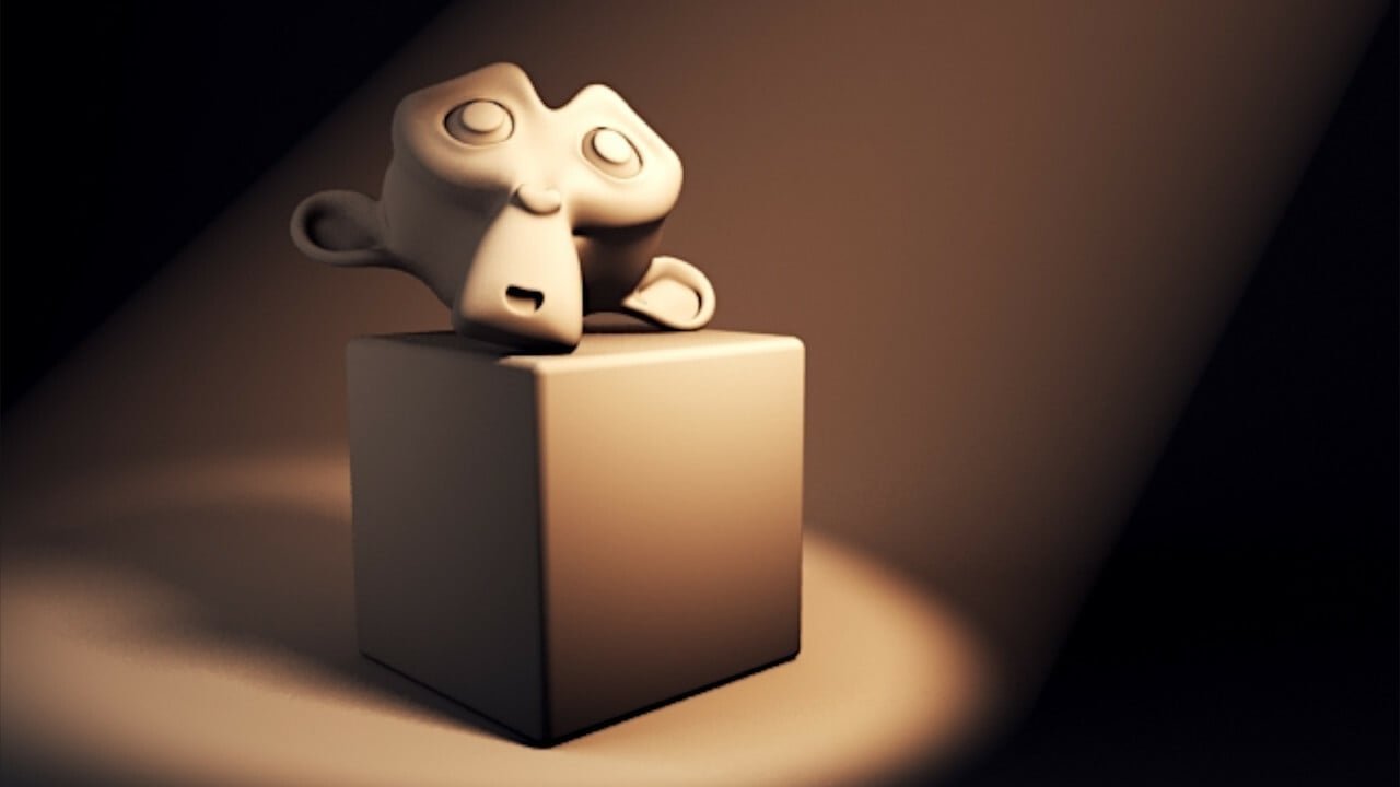 Professional 3D artist workstation showcasing high-quality lighting techniques for 3D animation in Blender.