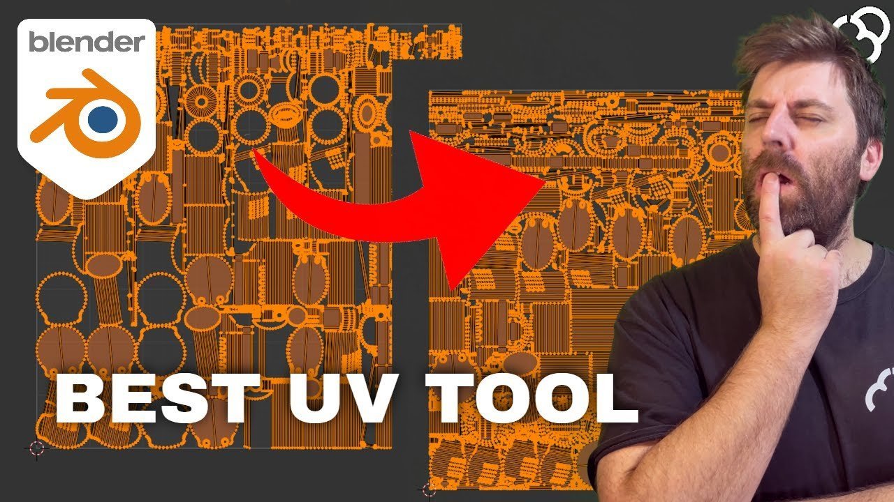 A professional workstation showing a complex 3D model with a UV mapping grid.
