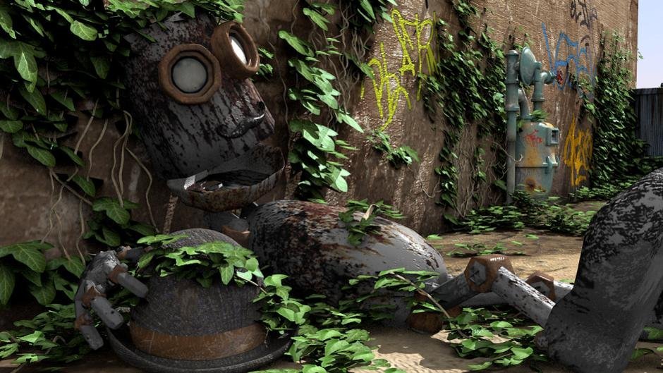 A professional workstation showing a detailed 3D architectural render inside the Blender software.