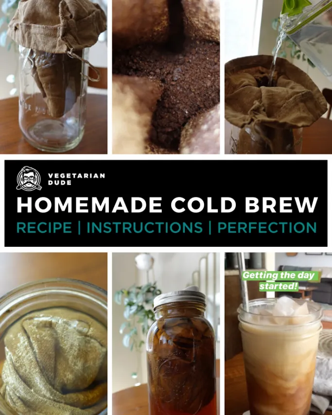 Sealed bottle of cold brew stored inside a clean home refrigerator.