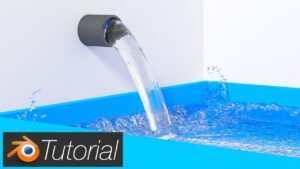 Translucent water splash in glass container under soft natural studio lighting